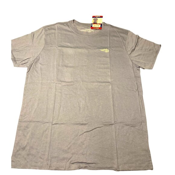 Reel Life Mens X-Large Stonewash Graphic T-Shirt (Blue/Grey) Lightweight & Breat - Picture 1 of 5
